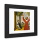 Surprised And God In The Style Of Henri Rosseau 'Designed by AI' Wooden Framed Print