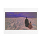 Victorian Couple in a Winter Scene, 19th Century Pastel Art 'Designed by AI' Print on Canvas