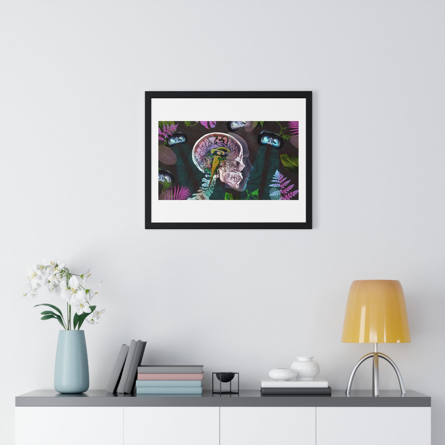 Psychedelics and Virtual Reality Art Framed Print