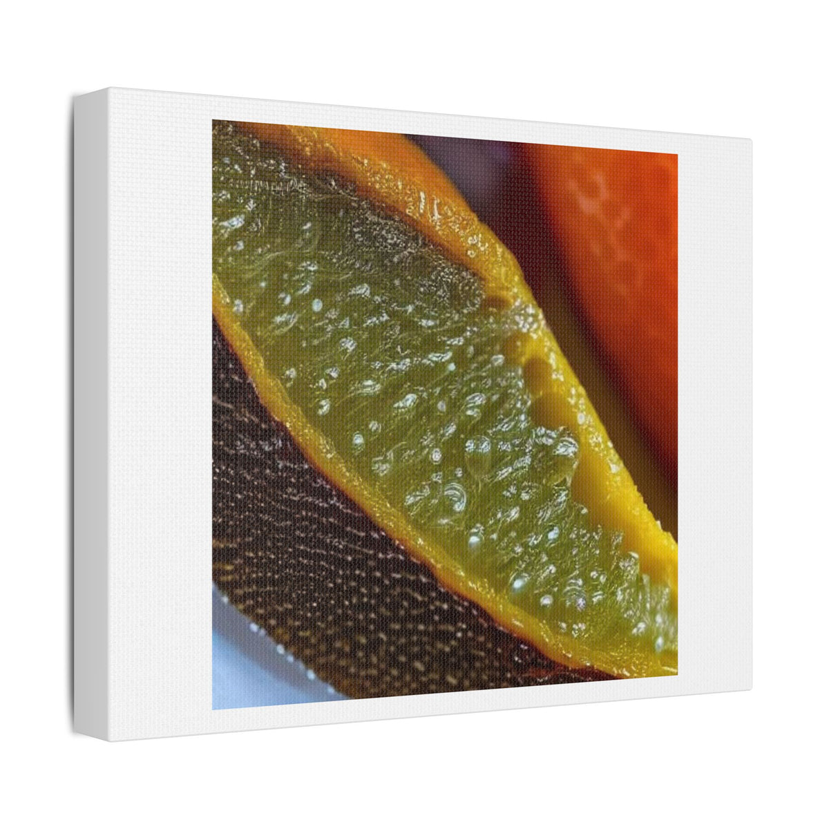 Abstract Citrus Fruits, Decor Art Print on Canvas