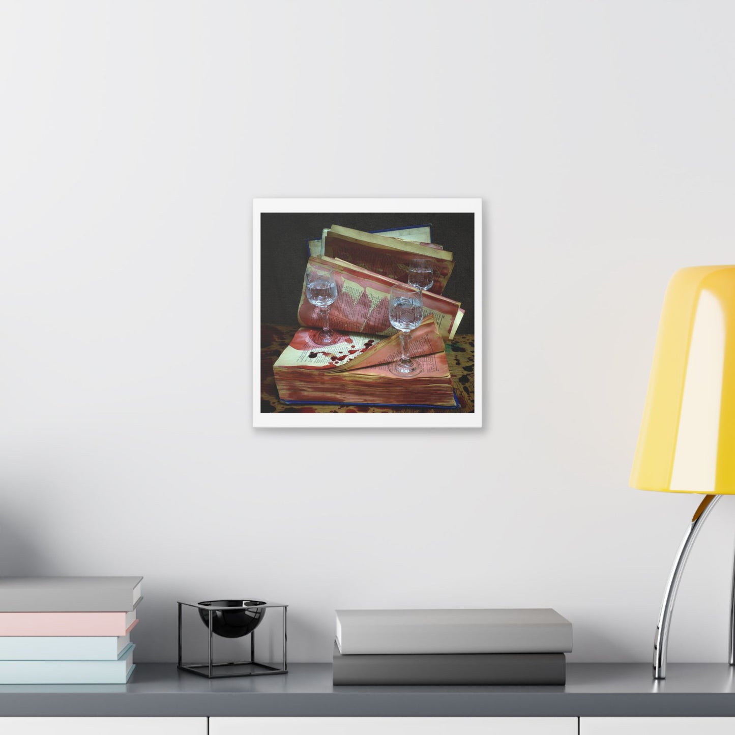 Night in the Library 'Designed by AI' Canvas Art Print