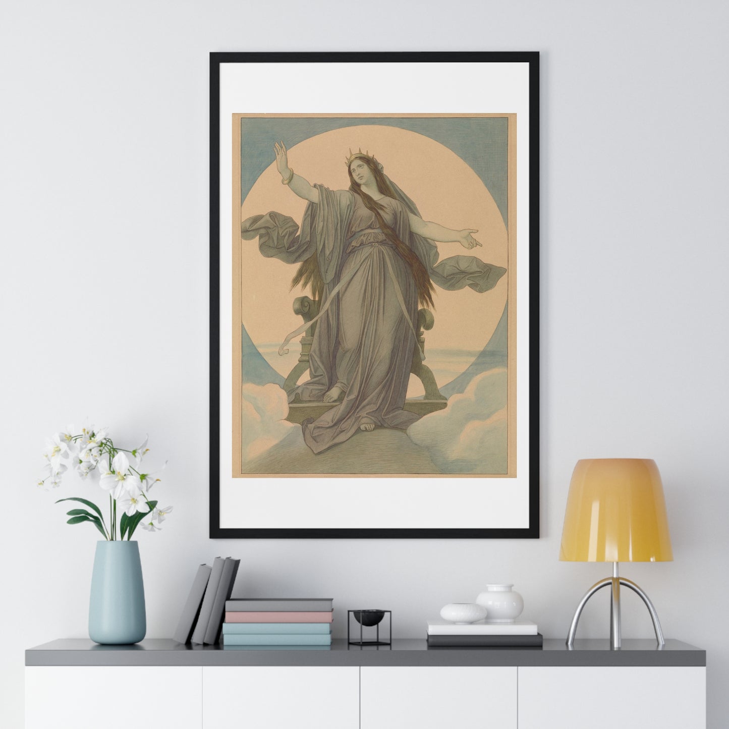 Queen of the Night (1864–1867) by Moritz von Schwind, from the Original, Framed Art Print