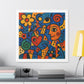 Love and Life Art in the Style of Joan Miro 'Designed by AI' Canvas Art Print