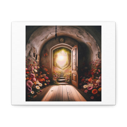 Life is Like an Open Door III 'Designed by AI' Print on Canvas