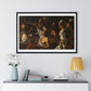 Card and Backgammon Players by Michelangelo Merisi Da Caravaggio, from the Original, Framed Print