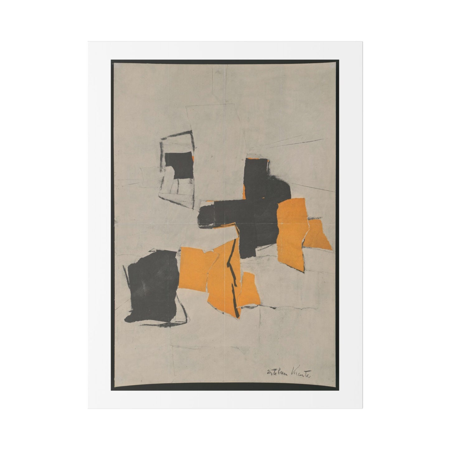 Exhibit (1958) by Esteban Vicente, from the Original, Canvas Art Print
