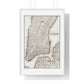 Map of the City of New York (circa 1850) from the Original, Framed Art Print