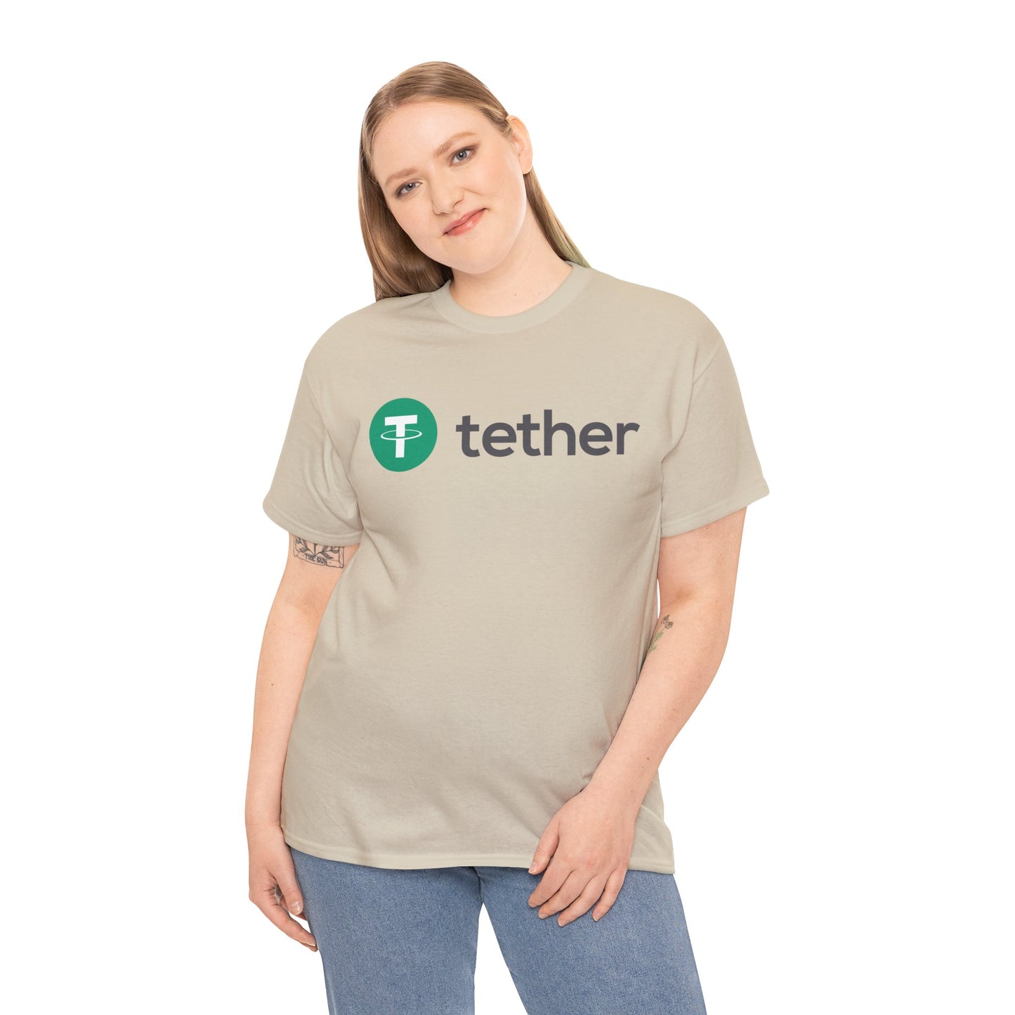 Tether #USDT Crypto Unisex Heavy Cotton T-Shirt