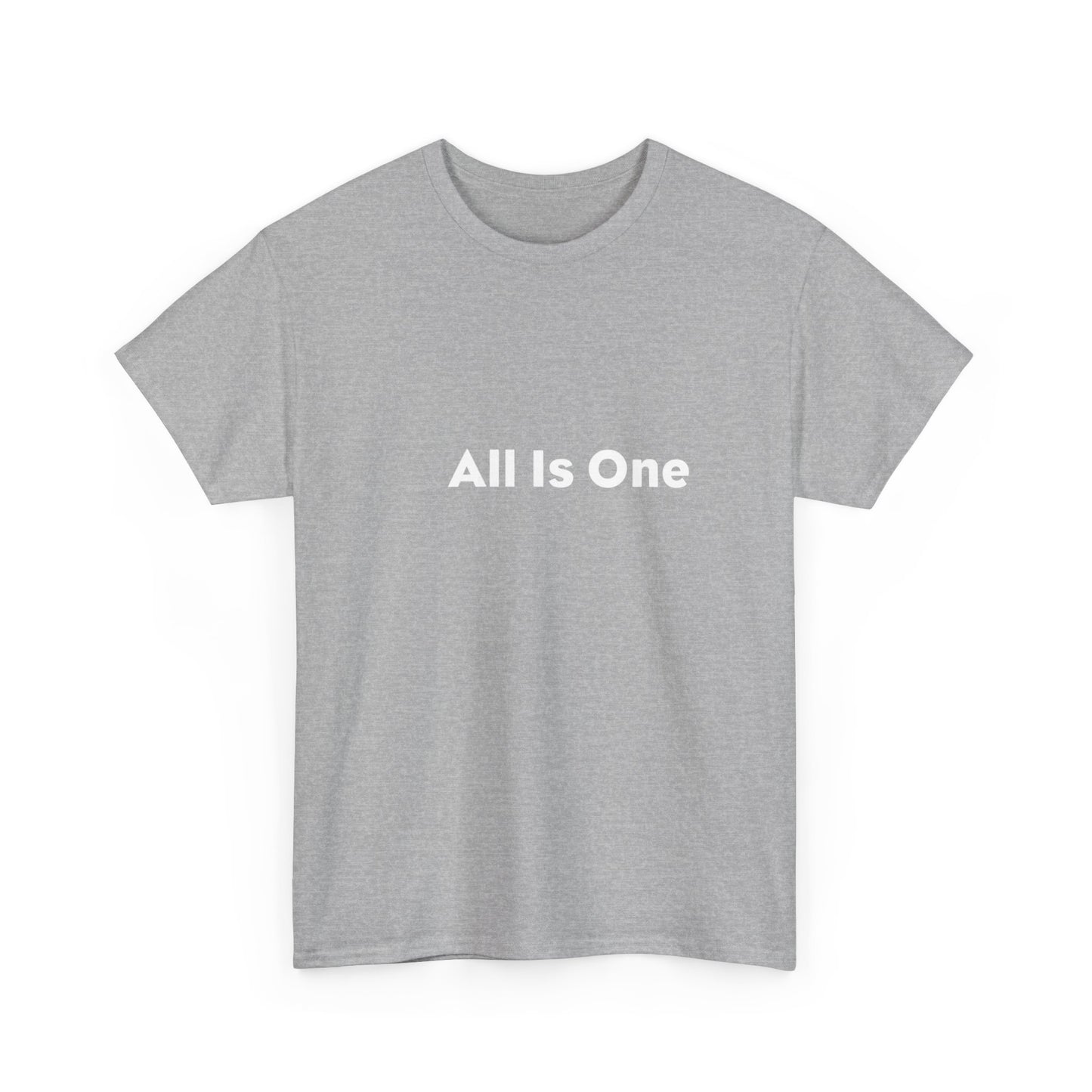 All Is One One T-shirt en coton Philosophique. Yoga. T-shirt de conscience de corps d'esprit