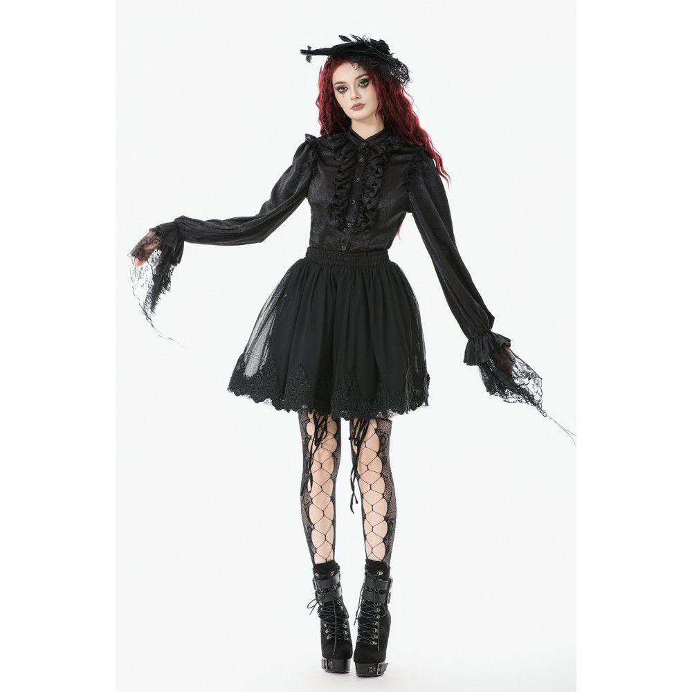 Dark in Love Bellatrix Gothic Embroidered Petticoat Skirt