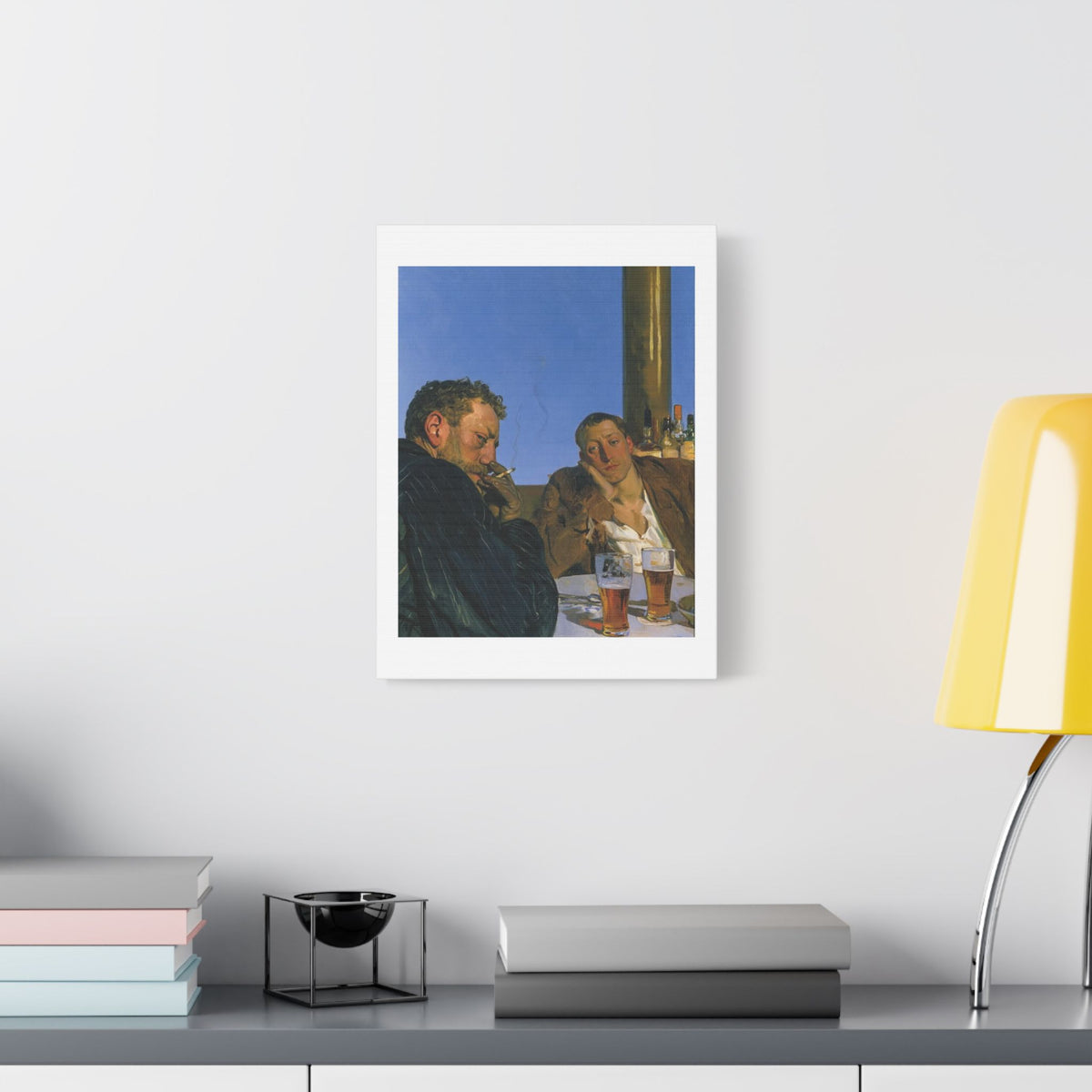 Café Art III, Print on Satin Canvas, Stretched