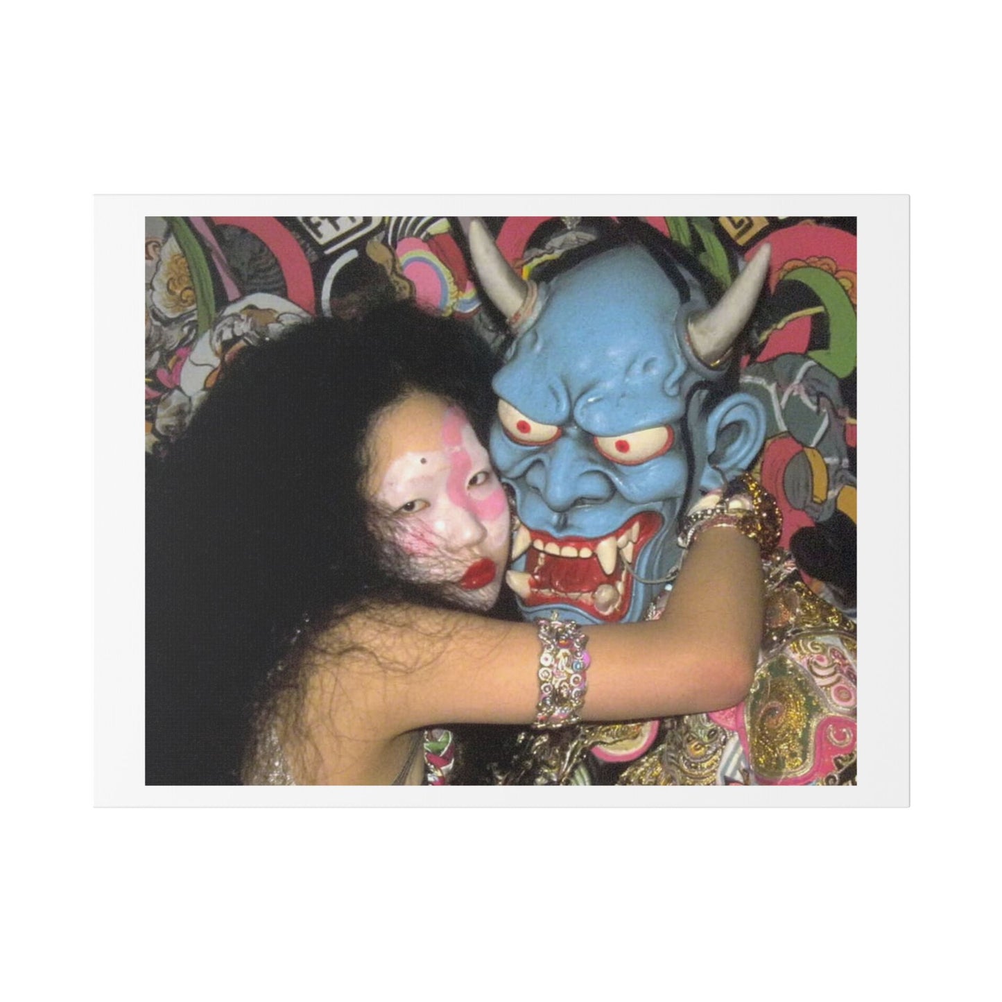 Psychedelic Japan IV Abstract Art 'Designed by 'AI Canvas Art Print