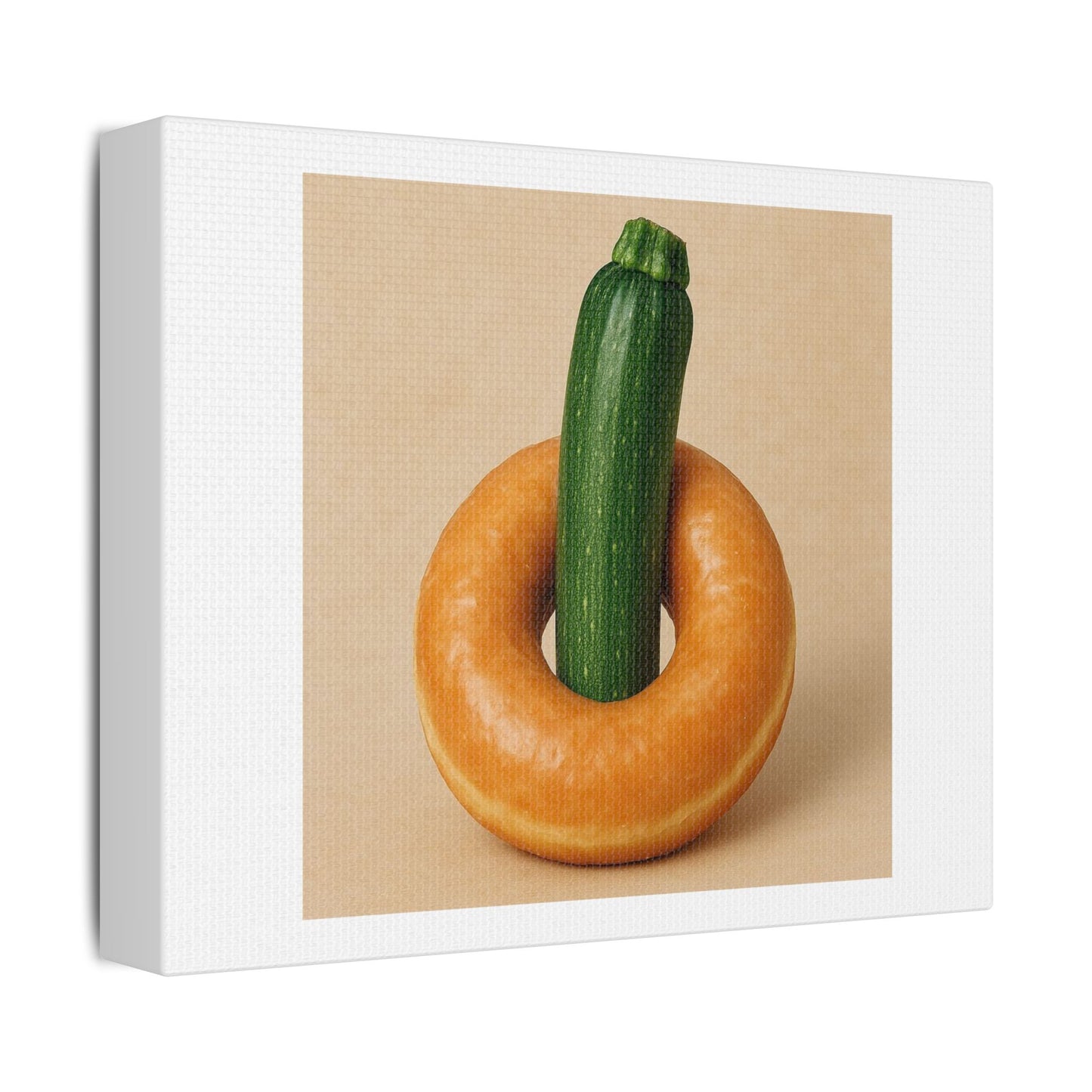 Food Porn, Photorealistic Art 'Designed by AI' Print on Satin Canvas
