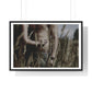 Shirtless Man with Woman, Photographer Unknown, from the Original, Framed Print