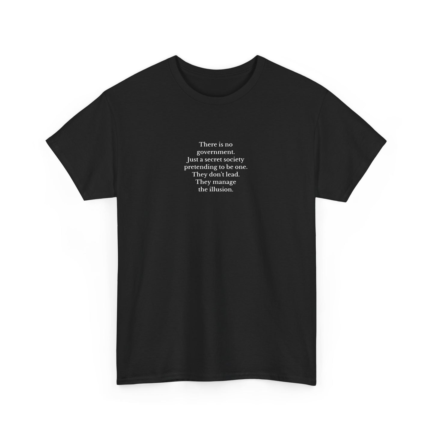 There is no Government, Just a Secret Society, Great Awakening T-Shirt