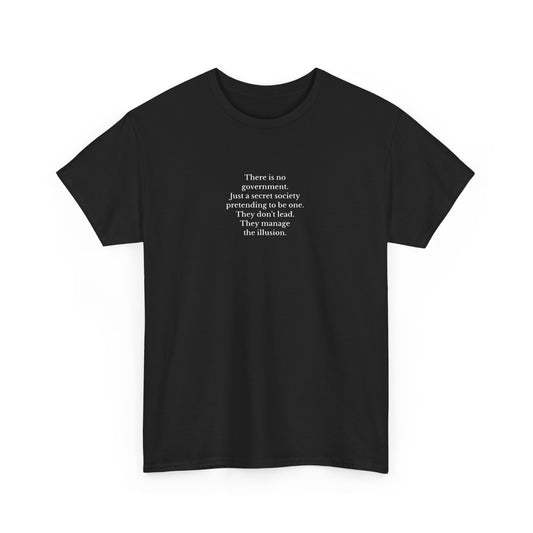 There is no Government, Just a Secret Society, Great Awakening T-Shirt