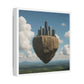Levitated Mass Suspended Above a Beautiful Landscape II 'Designed by AI' Canvas Art Print