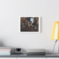 Eclectic Vintage Dressing Table 'Designed by AI' Art Print on Canvas