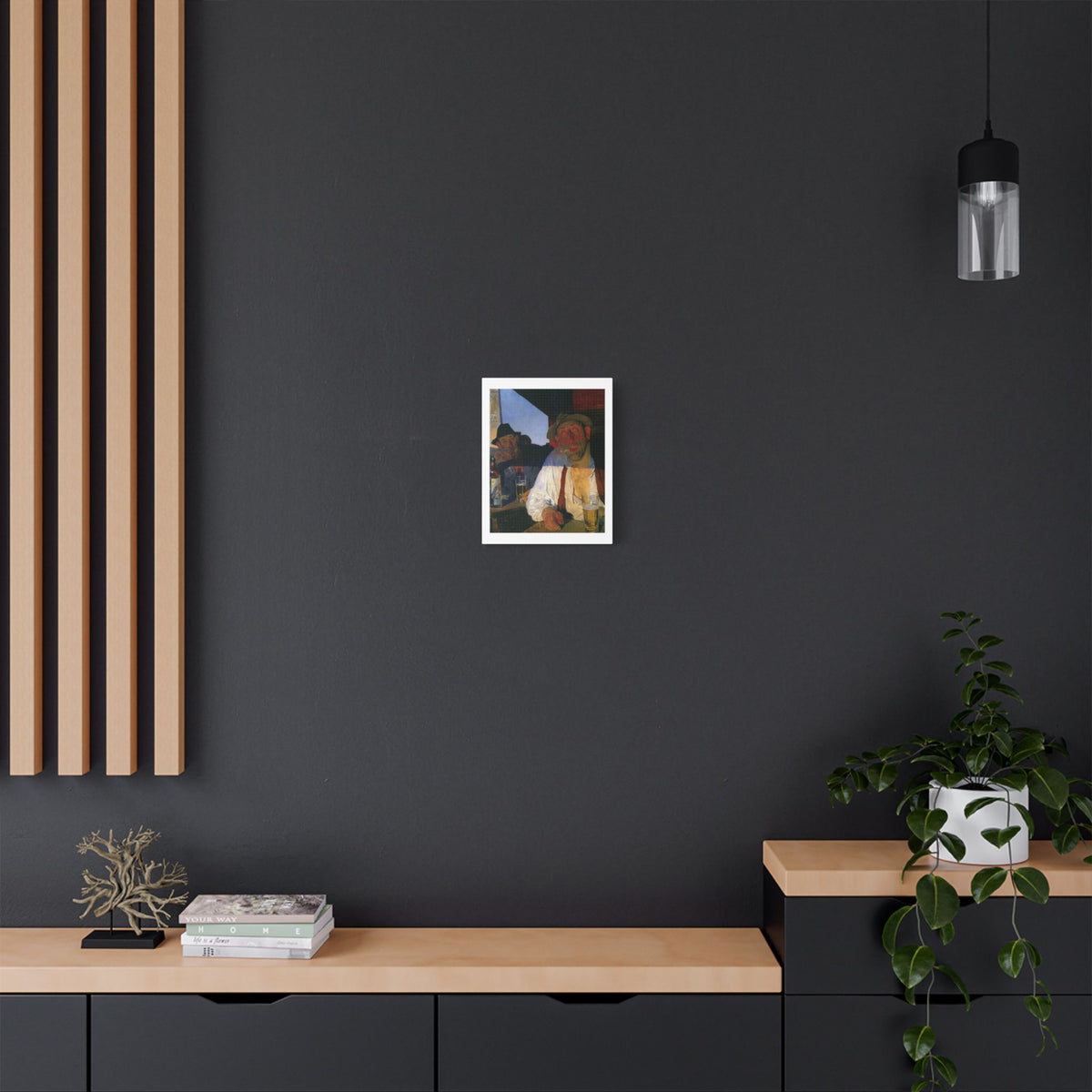 Café Art II, Print on Satin Canvas, Stretched