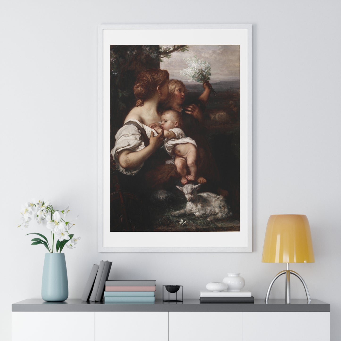 Peace (1872) by Louis Gallait, from the Original, Framed Art Print