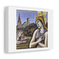 Byzantine Rural Scene, Art Print 'Designed by AI' on Satin Canvas