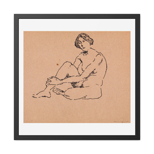 Nude Seated (circa 1910) by Albert Marquet, from the Original, Wooden Framed Print