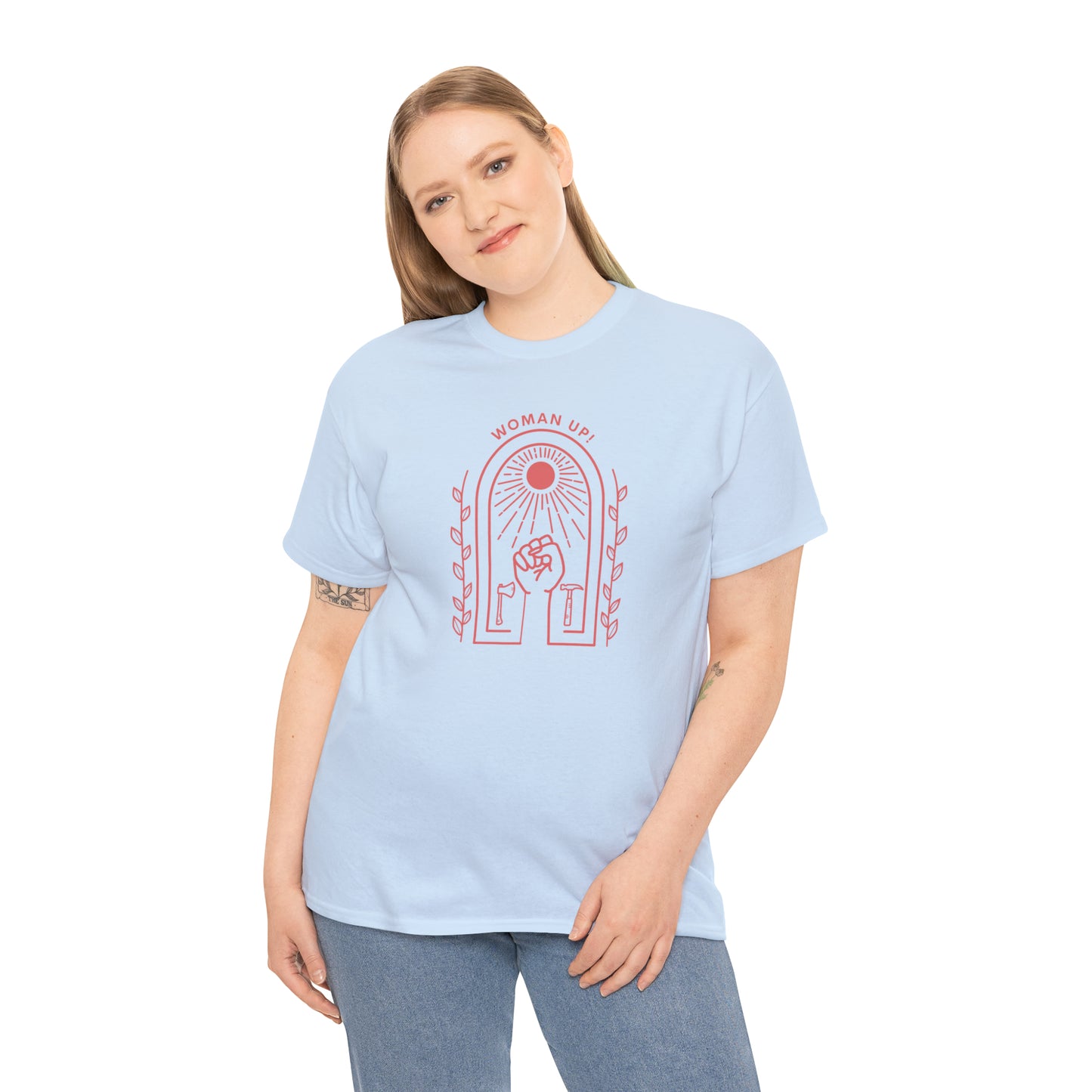 Woman Up! Girl Power Cotton T-Shirt