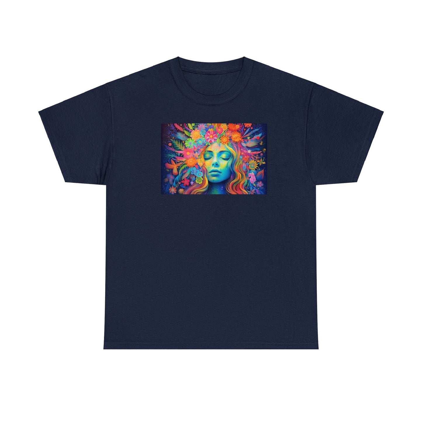 Psychedelic Learning Abstract Cotton T-Shirt