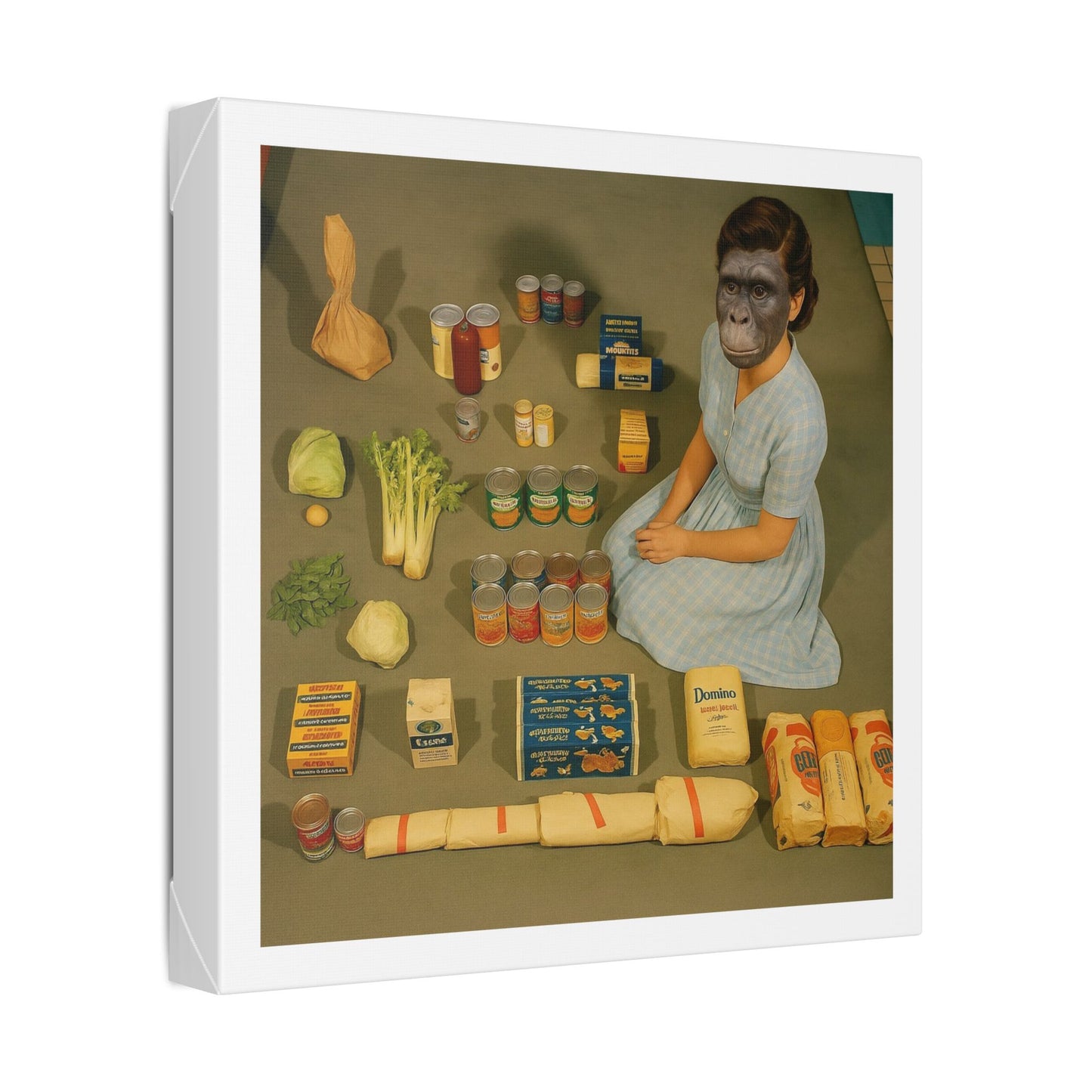 Grotesque Theatre 'Designed by AI' Canvas Art Print