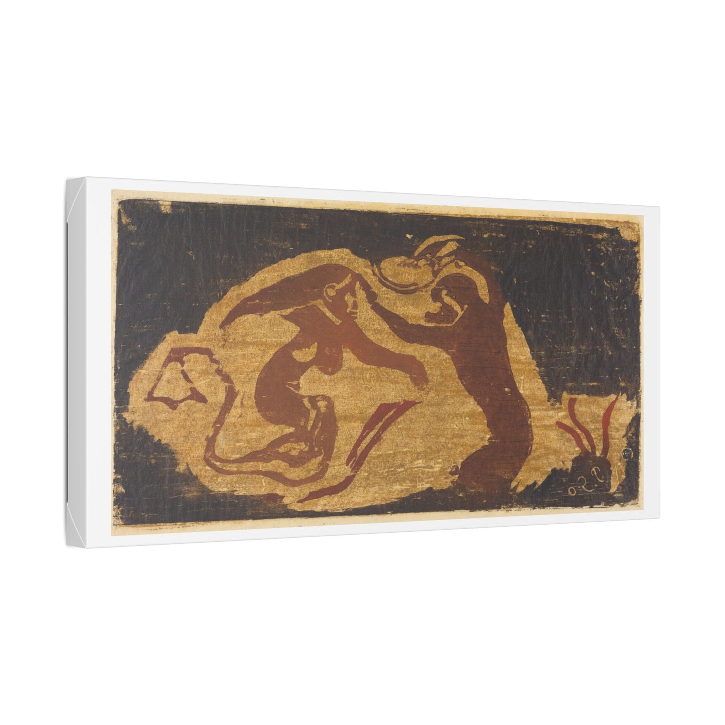 The Mermaid and the Monkey (1848-1903) by Paul Gauguin, from the Original, Canvas Art Print