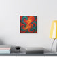 Bold Brush Strokes Representing a Swirling Jazz Performance 'Designed by AI' Canvas Art Print