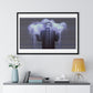 Man in the Energetic Realm, Abstract Art 'Designed by AI' Framed Print