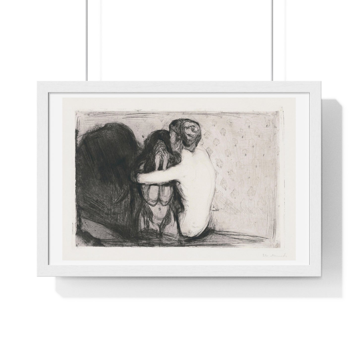 Consolation (1894) by Edvard Munch Framed Art Print