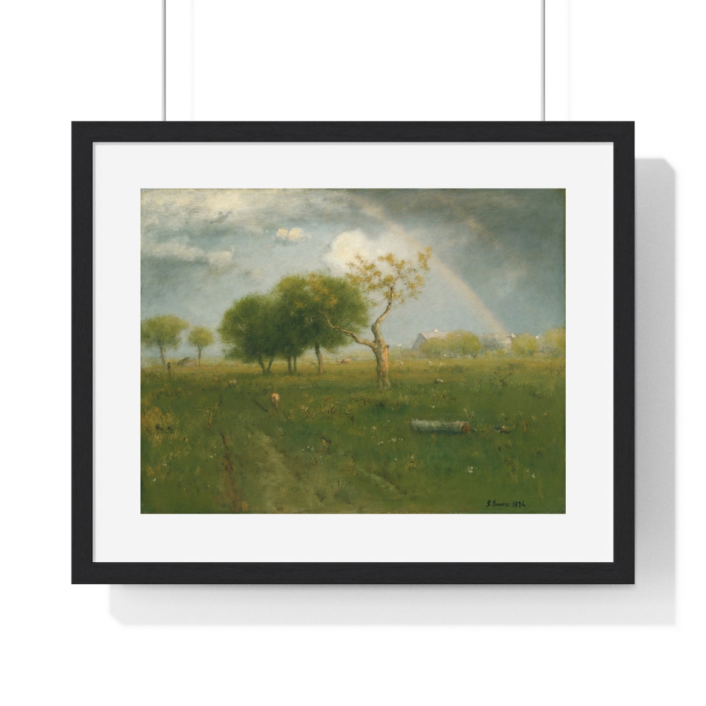 After a Summer Shower (1894) by George Inness, from the Original, Framed Print