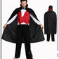 Dracula Halloween Vampire Stage Show, Unisex Fancy Dress Costume