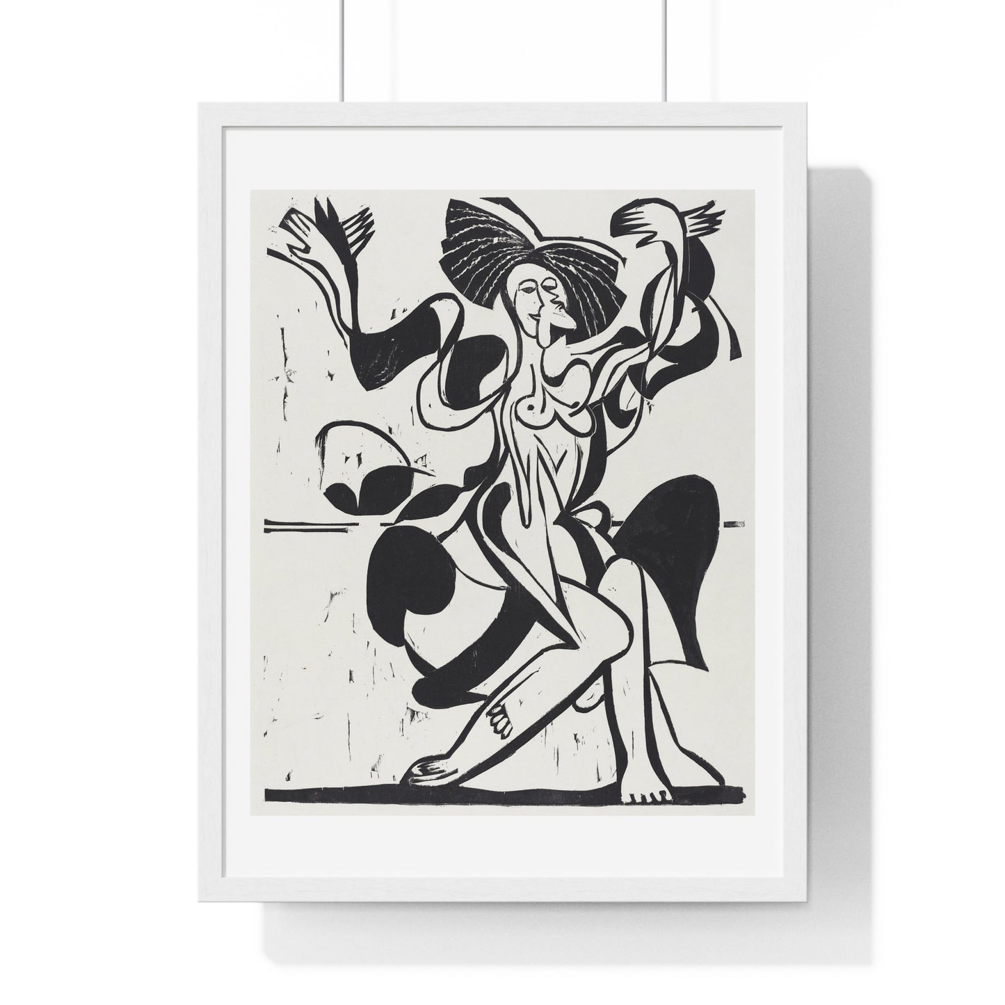 Mary Wigman's Dance (1933) by Ernst Ludwig Kirchner, from the Original, Framed Art Print