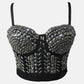 Sequin Beaded Bra, Singer Dancer Performer Costume Punk Style