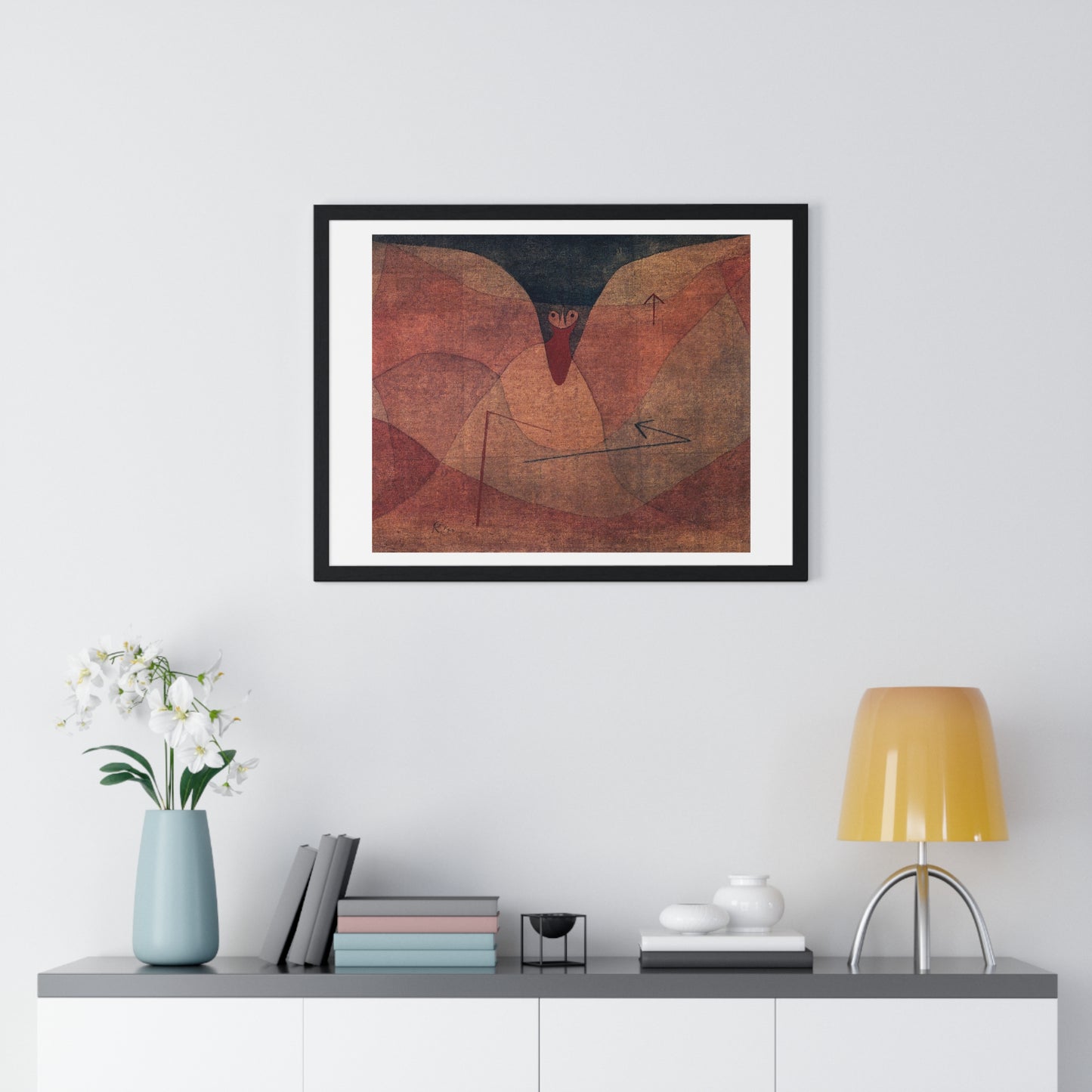 Aviatic Evolution (1934) Painting by Paul Klee from the Original, Framed Art Print