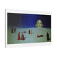 What's That Coming Over the Hill? 19th Century Pastel Art 'Designed by AI' Print on Canvas