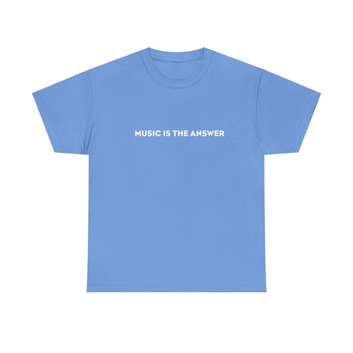 'Music Is The Answer' Heavy Cotton T-Shirt