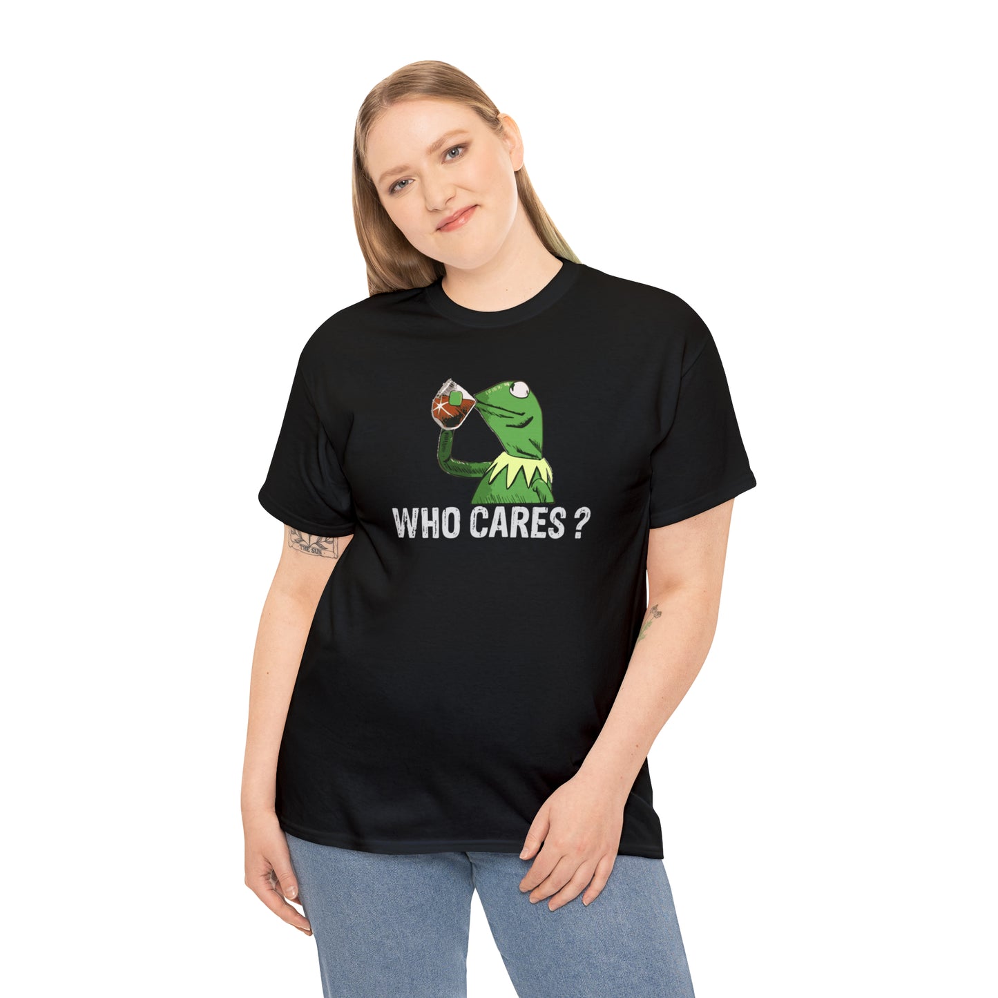 Who Cares Kermit Funny T-Shirt