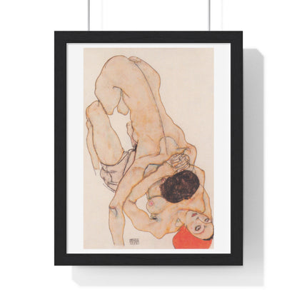 Lesbisches Liebespaar (1914) 'Lesbian Lovers' by Egon Schiele Art Print from the Original Watercolour