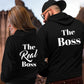 The Boss and The Real Boss Couple's Hoodies, His and Hers Gift