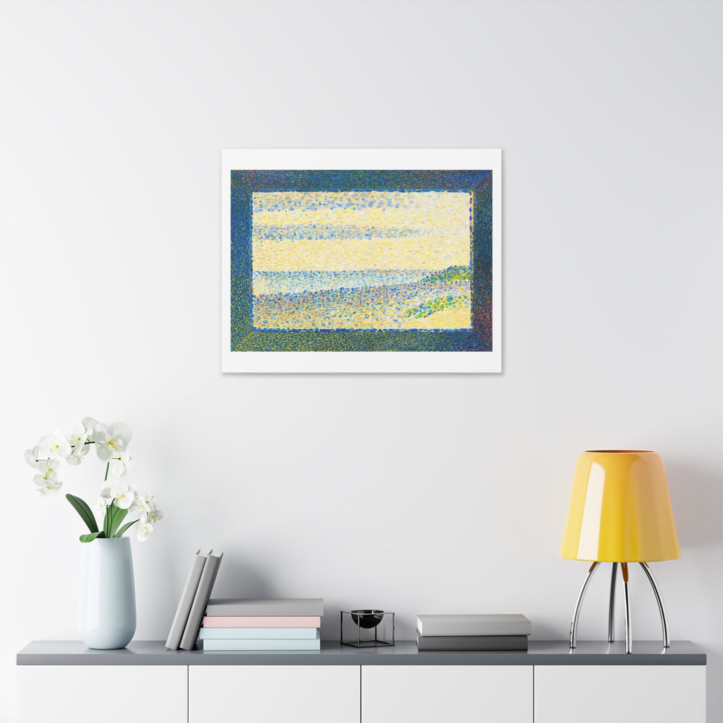 Seascape (Gravelines) by Georges Seurat (1890) from the Original, Canvas Art Print