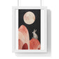 Bunny on the Moon 'Designed by AI' Wooden Framed Print