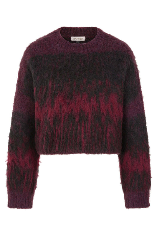 Banned Apparel Arwen Cropped Fuzzy Jumper