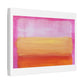 Pink Abstract Palette Knife Painting, Canvas Art Print