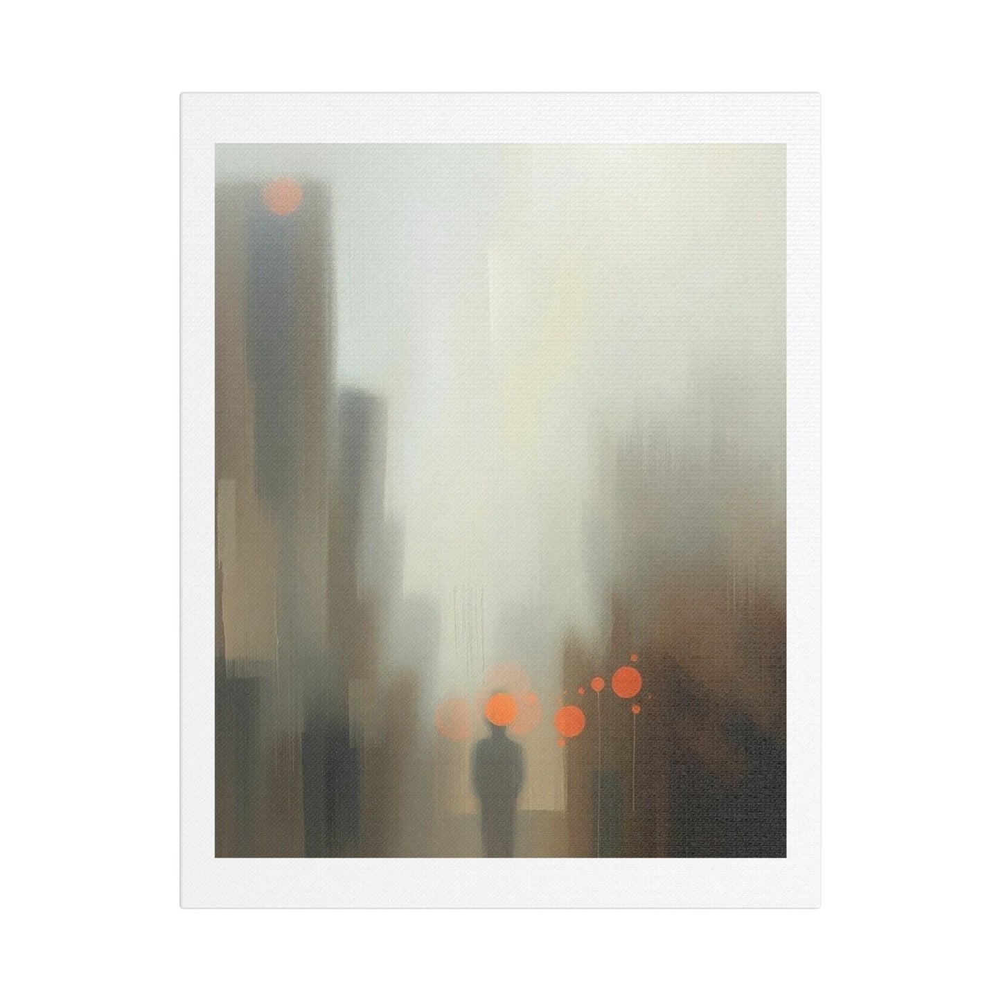 Faded Pastel Abstract Decor Art II 'Designed by AI' Print on Canvas