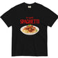 'No Regretti Spaghetti' Printed T-Shirt