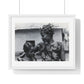 Benin, A Woman and Child with Braided Hairstyles, Vintage Photograph by Herbert Meyerowitz, Framed Print